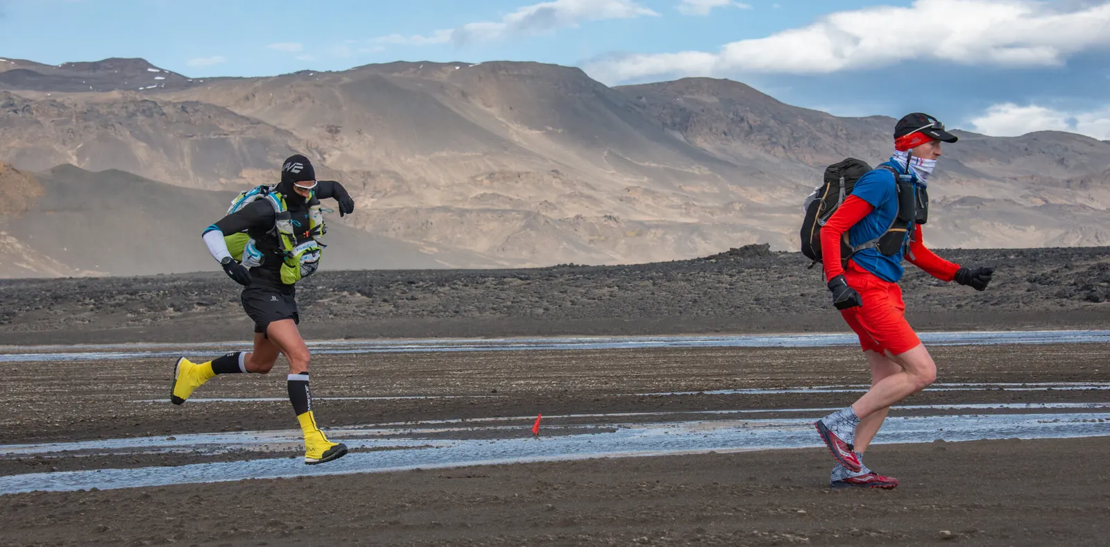 Climbing the ridge — Fire + Ice Ultra 2023